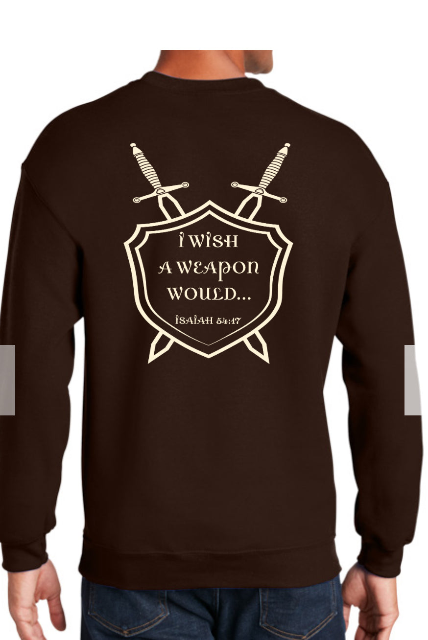Youth crew neck (I wish a weapon would)