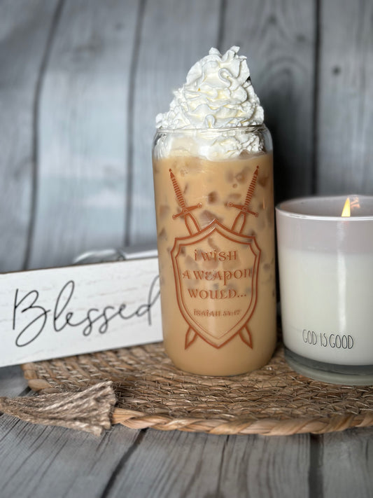 Glass Cup ( I wish a weapon would)