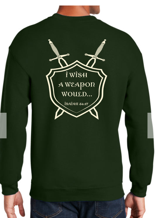 Adult Crew Neck (I Wish a weapon would)